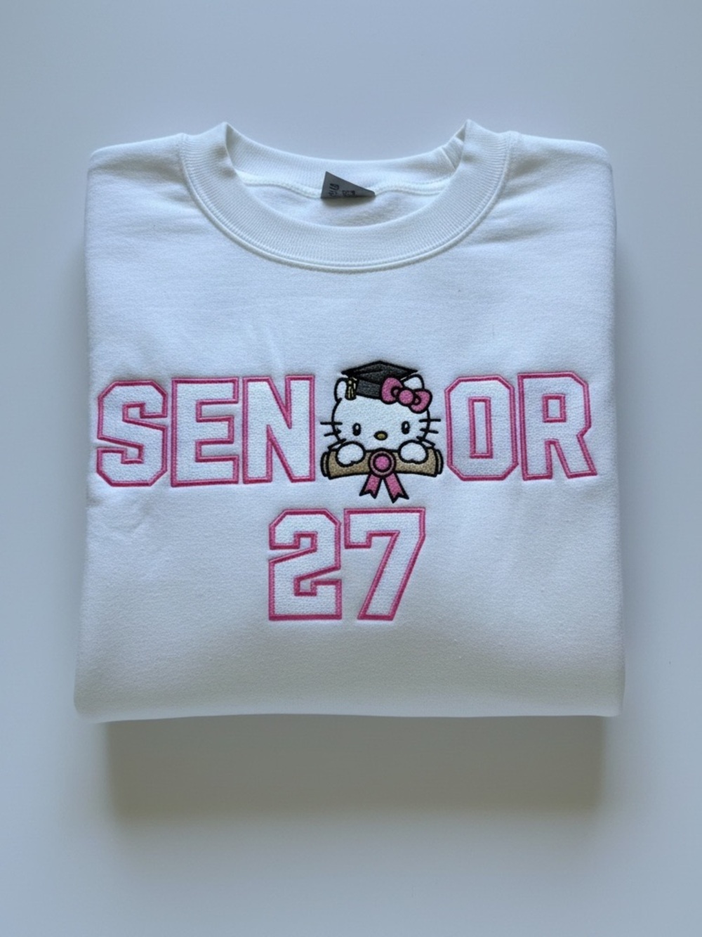HKWhite & Pink "Senior 27" Unisex Sweatshirt